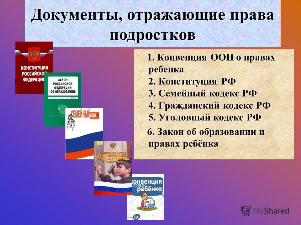 Правовой статус несовершеннолетних граждан рф план егэ